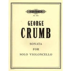  Crumb, George   Sonata for Solo Cello   Peters Edition 