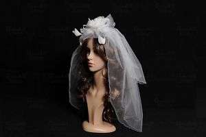 27 L Ivory Wedding Bride 3 Tiers Veil with Tiara, Comb  