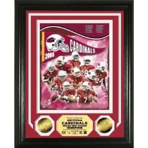 Arizona Cardinals 08 Nfc West Division Champions 24Kt Gold Coin Photo 