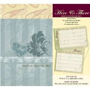  Antique Chic Here and There Set 2008 Wall Calendar Office 