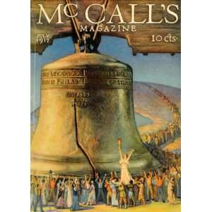  1917 Cover McCalls Liberty Bell Independence Symbol 