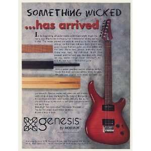  1997 Modulus Genesis Guitar Something Wicked Print Ad 