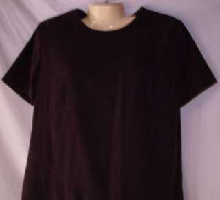 Womens Sag Harbor Purple Short Sleeved Dress Size 14P  