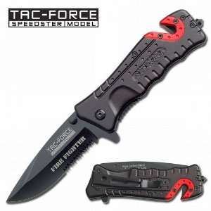  3.5 Tac Force Fire Fighter Spring Assisted Rescue Knife 