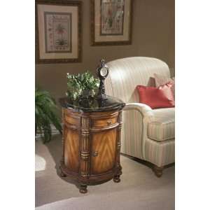  Butler Accent Drum Table   Heritage Finish