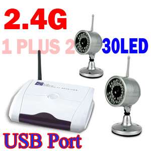 4G Wireless USB DVR 2* Camera Home Security Day/Night  