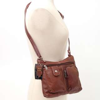 mid size shoulder bag color black or brown product features 