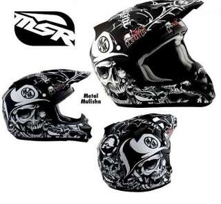 2011 MSR Metal Mulisha Adult Velocity Helmets & Goggles  