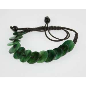   Jade Bracelets   Green Jade disc. *  From Hawaii Jewelry