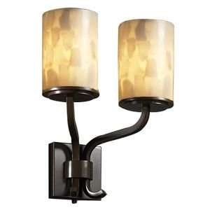 Alabaster Rocks Sonoma Double Wall Sconce by Justice Design   R127810 