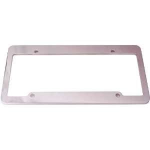   11000 Polished Blank Billet License Plate Frame Automotive