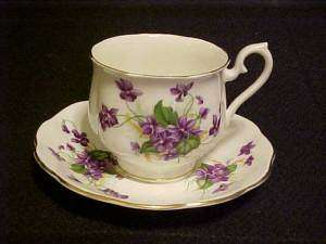 Royal Albert Cup & Saucer w/ Purple Violets  