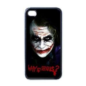 NEW iPhone 4 Hard Case Black Why So Serious Joker rare  