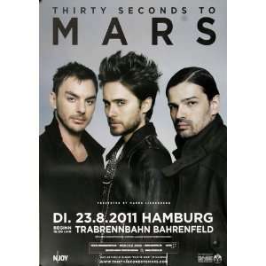  30 Seconds to Mars   Hamburg 2011   CONCERT   POSTER from 