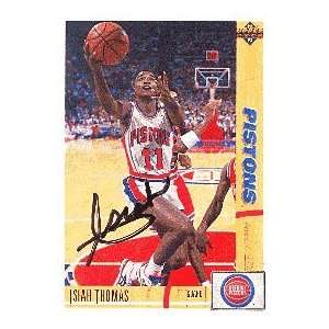 Isiah Thomas Autograph / Signed 1991 Upper Deck Card