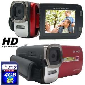  HDDV5520(with 4GB card) Red 5MP 2.4 inch LCD Digital 