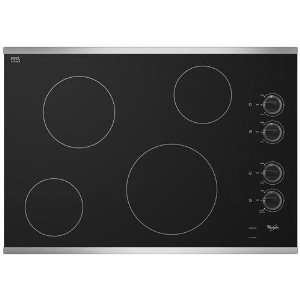   Whirlpool 30 Electric Cooktop   Stainless Steel Appliances