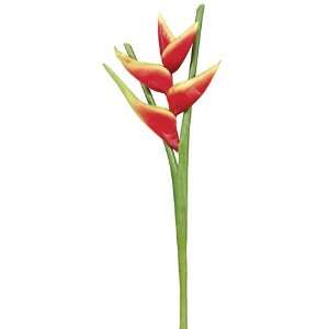   Faux 34 Hawaiian Heliconia Spray Red (Pack of 6) Patio, Lawn & Garden