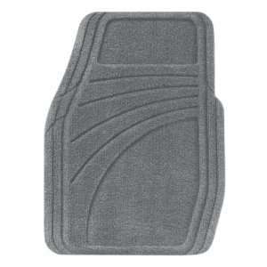   Kraco R4002AGRY Grey Premium Carpet Rubber Mat   4 Piece Automotive