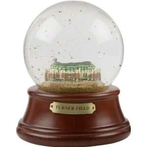    Turner Field Musical Water Globe with Wood Base