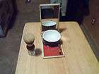 vintage shaving mirror brush and bowl compact 