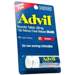  Advil  Pain Reliever Tablets Vial, 10 tablets Health 