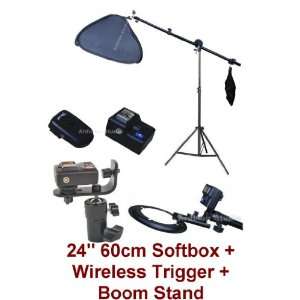  Studio Portable Hot Shoe Flash Softbox Boom Stand Kit with 