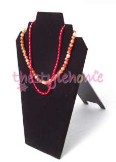 New Black Velvet Necklace Easel Jewelry Display Stand  