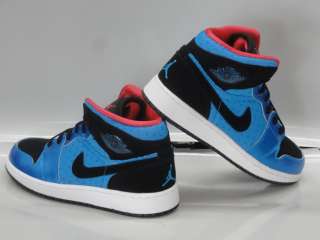 Nike Air Jordan 1 Phat Blue Black Pink Sneakers Girls GS Size 5  