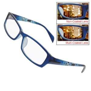   Decor Arms Plastic Full Rim Multi Coated Lens Spectacles Blue for Lady