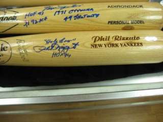   ) HOLY COW PHIL RIZZUTO Autograph Bat Steiner COA *NY Yankees  