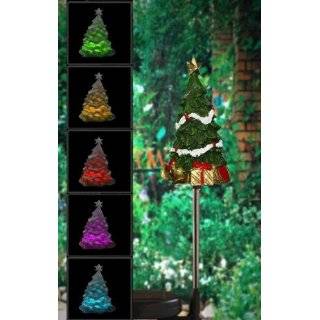 Encore H5170 Solar Powered Color Changing Christmas Tree Garden Stake 