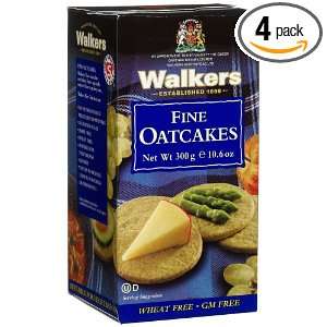 Walkers Fine Oatcakes, 10.6 Ounce Boxes (Pack of 4)  