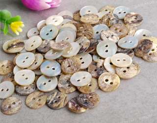 Lot 100 Mother of Pearl MOP Round Shell Buttons 10mm FASHION  