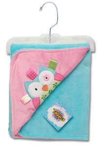 Taggies Applique Security Stroller Blanket Owl Monster Personalized 