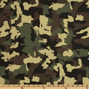   Broadcloth Camo Brown/Olive Fabric By The Yard Arts, Crafts & Sewing