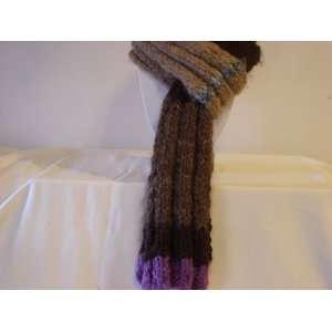  Alpaca Scarf, Puffy Ribbed Beauty   Made in Vermont 75 X 