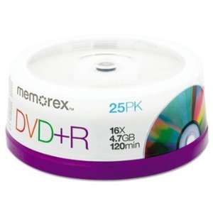  DVD+R Discs 4.7GB 16x Spindle Silver 25/Pack Large Storage Capacity 