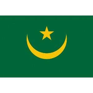  Mauritania Flag Pack of 12 Gift Tags