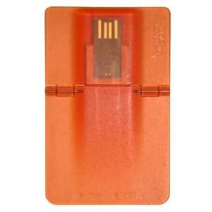  Slim Data 4GB USB Card   Orange Electronics