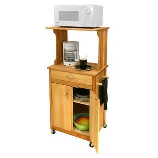 Catskill Craftsmen Microwave Space Saver Kitchen Cart 