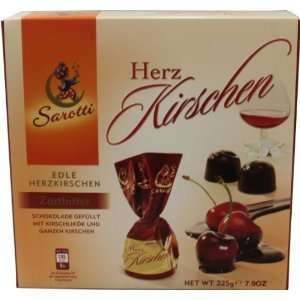 Sarotti Herz Cherry in Liqueur 225g (8 pack)  Grocery 
