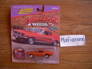   Mustang Classics Diecast Car NIP Ford Red 68 GT Collector #31  