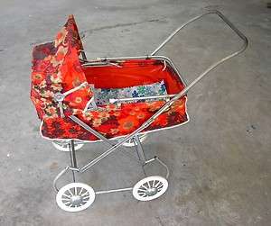 DOLL CARRIAGE STROLLER PRAM BUGGY VINTAGE AMERICAN TOY CO. CHICAGO 