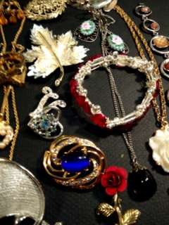   84pc Vintage Jewelry Lot Signed Rhinestones Enamel Trifari Coro Monet