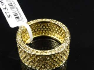   14k Gold Finish Eternity Wedding Ring Band 3 Color Available  