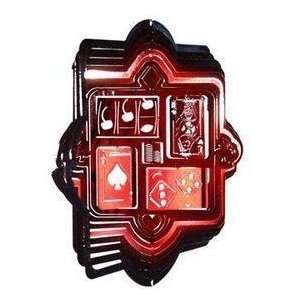   EyCatchers Wind Spinner Black/Red Casino Time Patio, Lawn & Garden