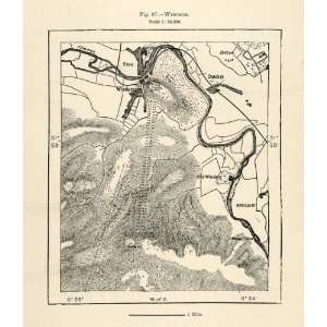  1882 Relief Line block Map Berkshire Windsor England United Kingdom 