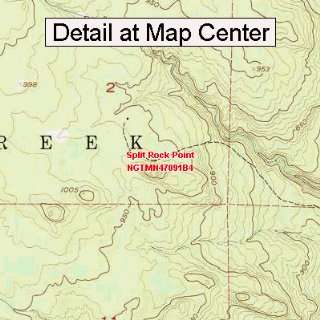  USGS Topographic Quadrangle Map   Split Rock Point 