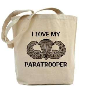  I love my paratrooper   jump wings Military Tote Bag by 